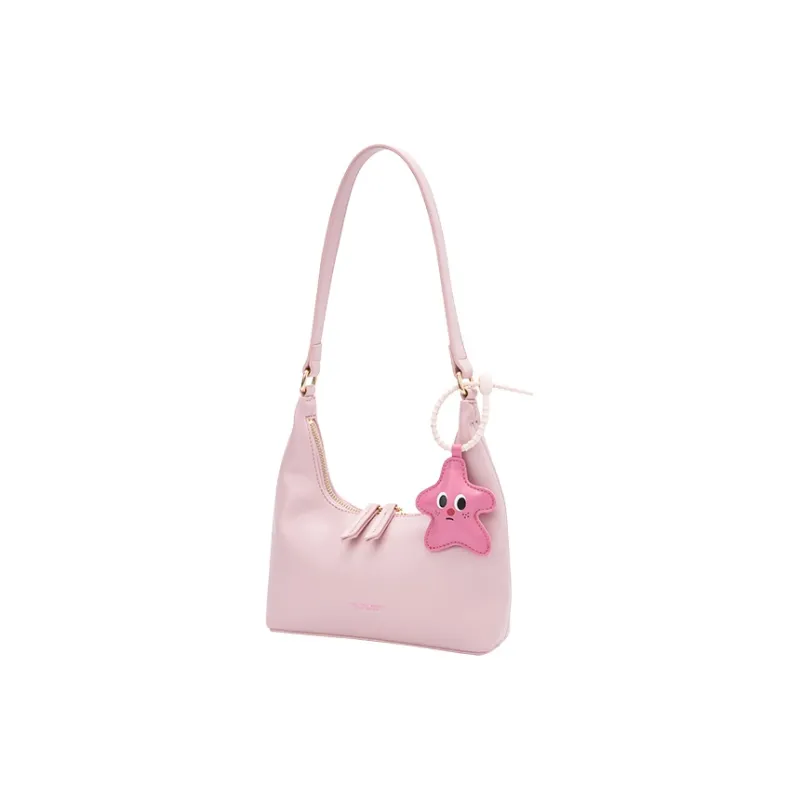 SEM/R Synthetic Leather Shoulder Bag Women's Dream Pink 60301 Smoke Gray Silver 20301 Ecru 10301-11