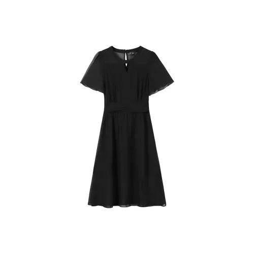 Luxury Short-Sleeved Dresses Women's