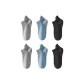 2 Black, 2 Gray, 2 Blue