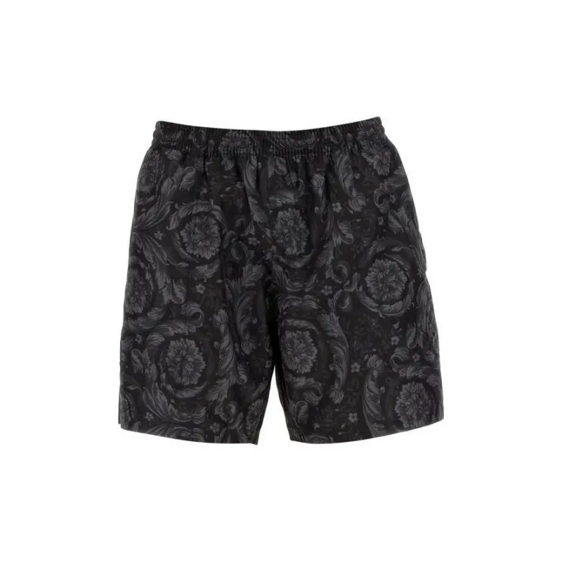 VERSACE Barocco Printed Reversible Drawstring Swim Shorts-2