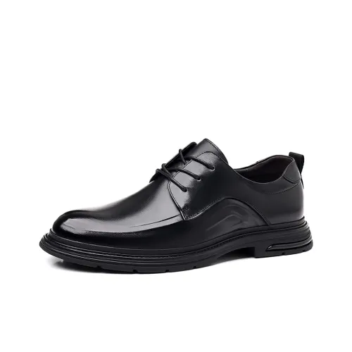 DOUBLE STAR 88 Dress Shoes Men Low-Top Black