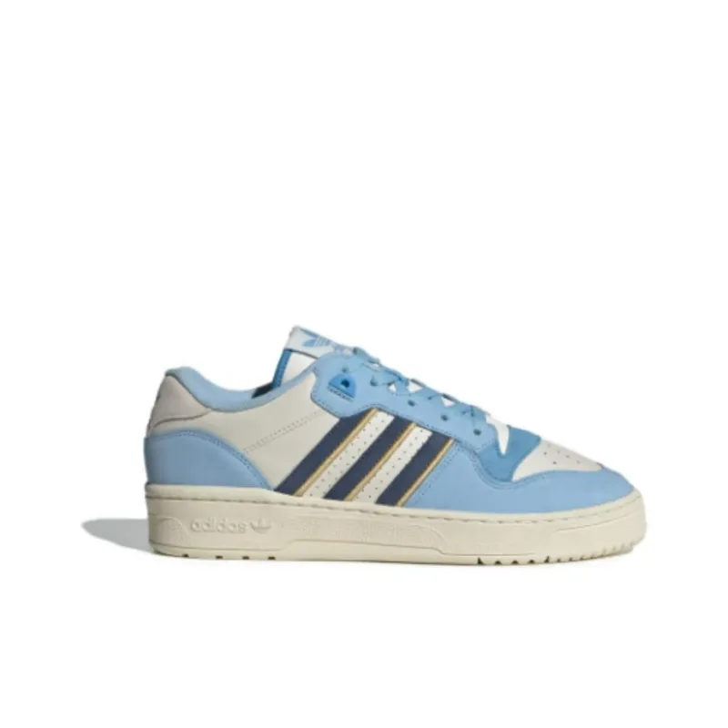 Adidas Originals Rivalry Anti Slip Wear Resistant Low Top Skateboard Shoes Unisex Blue White-1