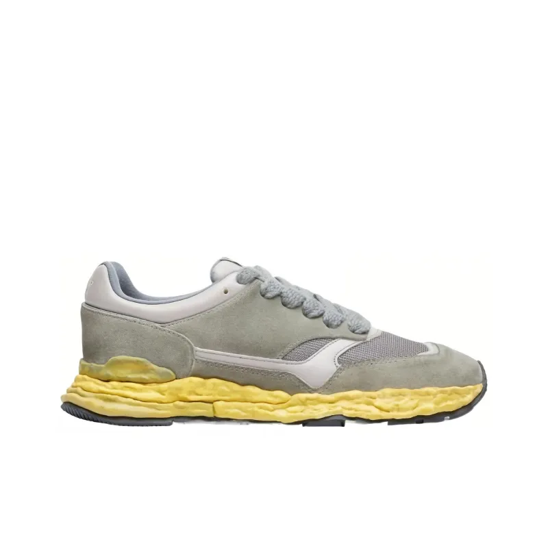 Maison MIHARA YASUHIRO George Panelled Suede Sneakers-1