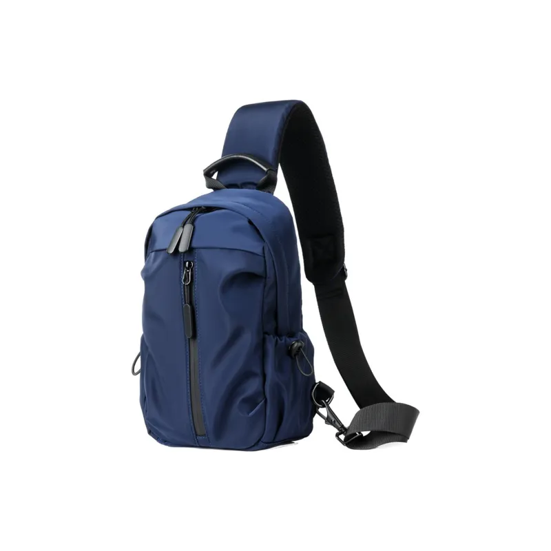 TINYAT Fabric Sling Bag Regular Unisex Black/Gray/Blue-7