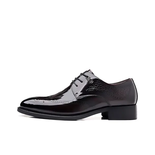 DOUBLE STAR 88 Dress Shoes Men Low-Top Black