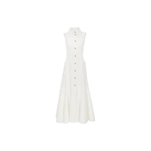 Chloé Sleeveless Dresses Women's White