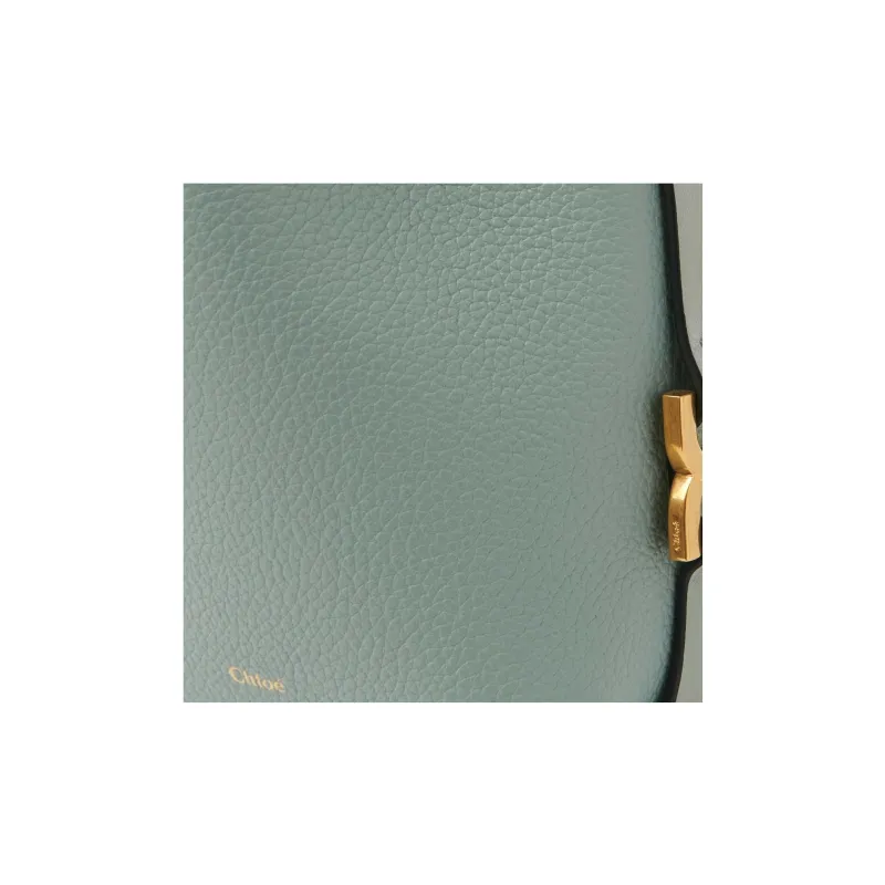 Chloe Marcie Grained Calfskin Bucket Bags Shoulder Bag Crossbody Bag Extra Mini Women's Gulf Green-3