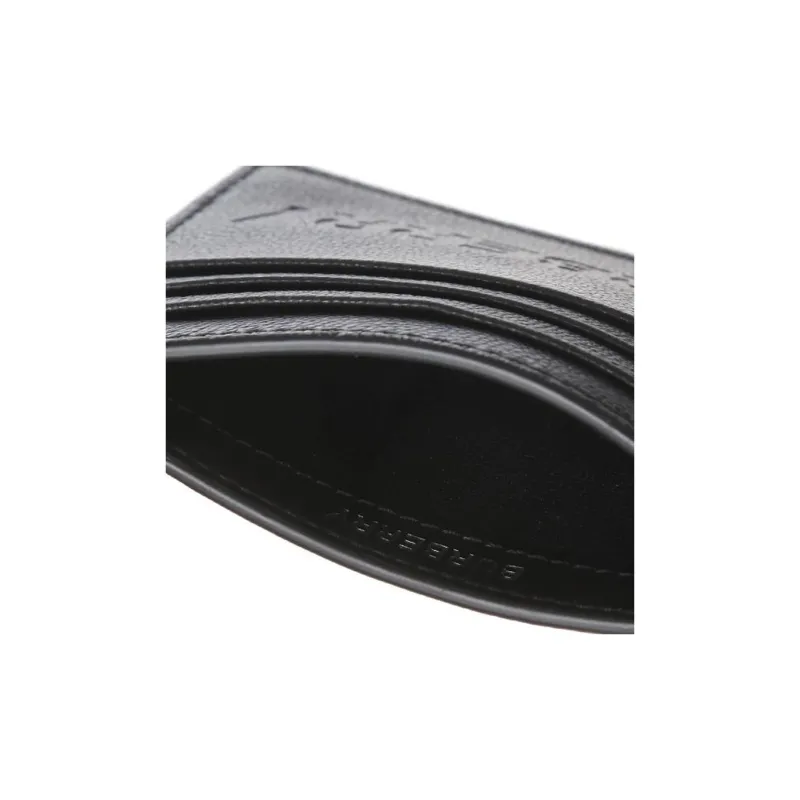Burberry Cow Leather Card Holder Unisex Black-4