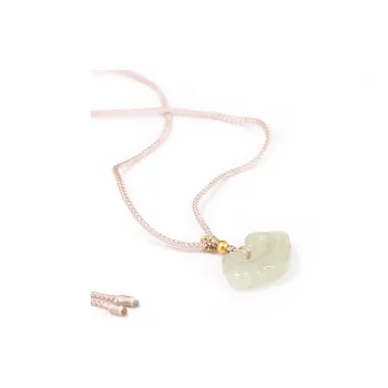 GANGCUI Hetian Jade Pendants Unisex Pale Greenish-White Jade