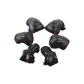 Black Red, Protective Gear 6-Piece Set, S Size, Suitable for Weight 15-30 Jin (Approximately 15-30 Lbs)