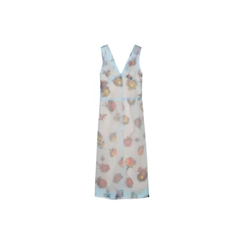 ZARA Sleeveless Dresses Women's Aqua Blue