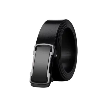 JW Business Luxe Automatic Buckle For Middle-Aged Men Casual Alloy Cowhide Leather Belts Men's 3.5
