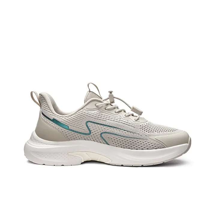 ZULIZ Breathable, Lightweight Cushioning Low Top Casual Shoes Men's Beige Brown-1