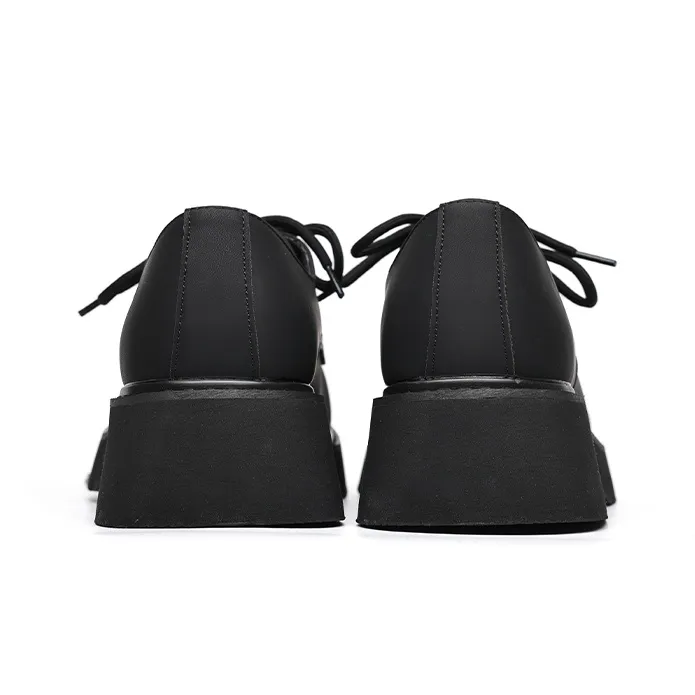 Angelmi Casual Derby Shoes Men's Black-3