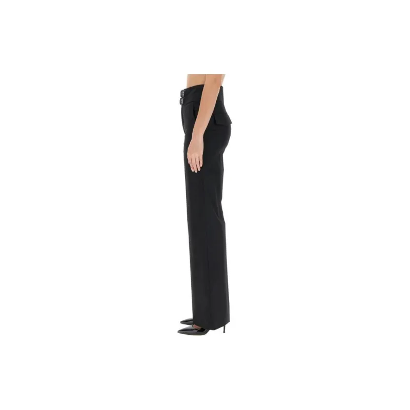 MOSCHINO Jeans Belted Wide Leg Trousers-2