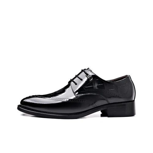 DOUBLE STAR 88 Dress Shoes Men Low-Top Black