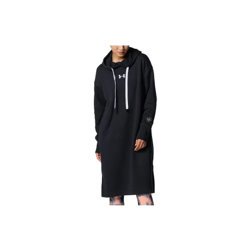 Under Armour Rival Long-Sleeved Dresses Women's Black