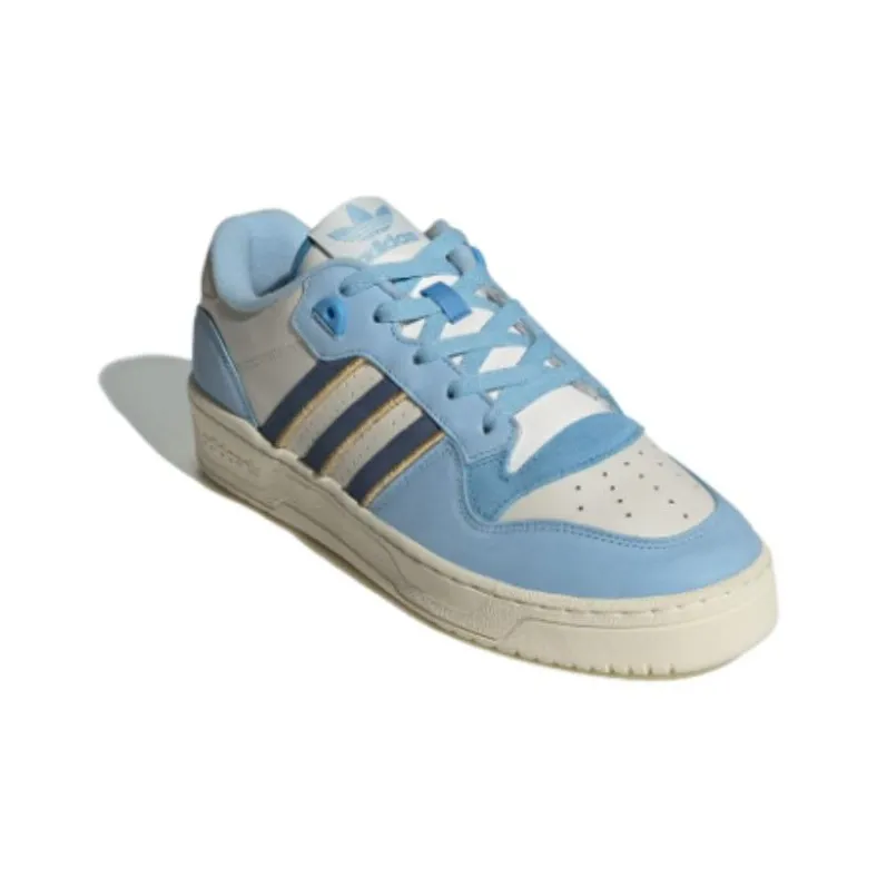 Adidas Originals Rivalry Anti Slip Wear Resistant Low Top Skateboard Shoes Unisex Blue White-2