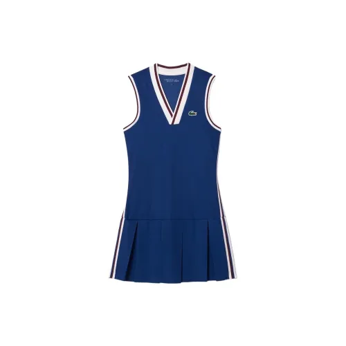 LACOSTE Sleeveless Dresses Women's Dark Blue