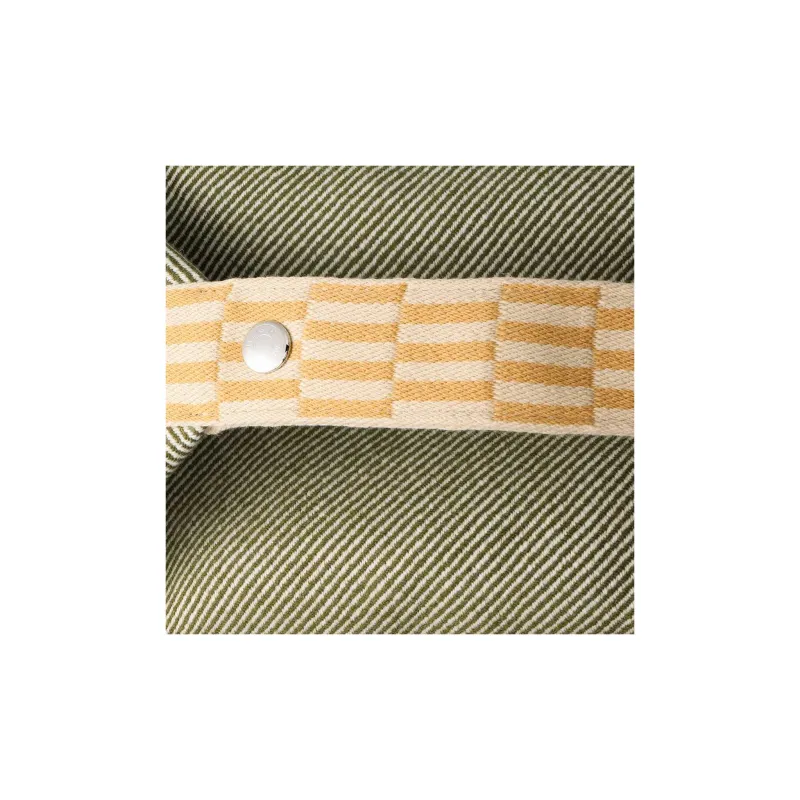 HERMES Bride a Brac Cotton Storage Bag, Toiletry Bag Large Size Unisex Forest Green-7