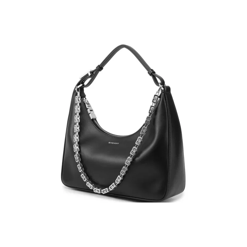 Givenchy Moon Cut Out Shoulder Bag Small Black-2