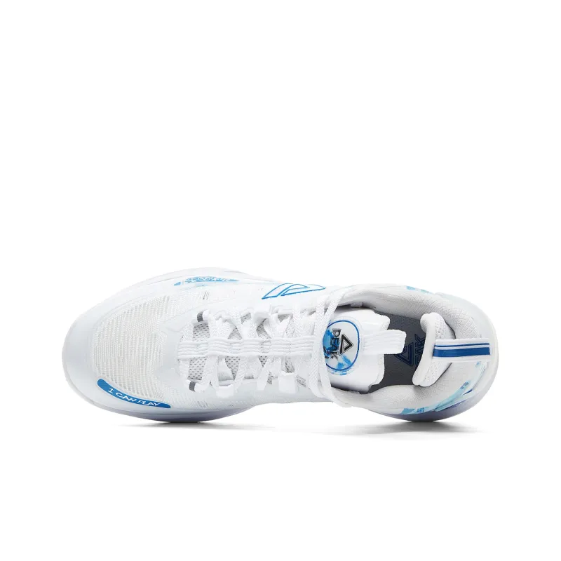 PEAK Lightning Basketball Shoes Men Low Top Baymax/Youth Blue-3