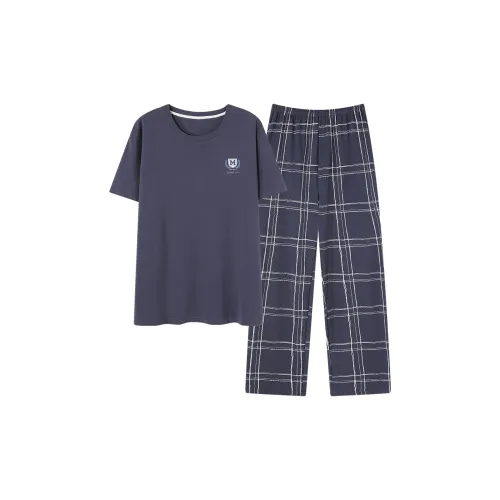 Follow The United States Pajama Set Men's Navy Blue