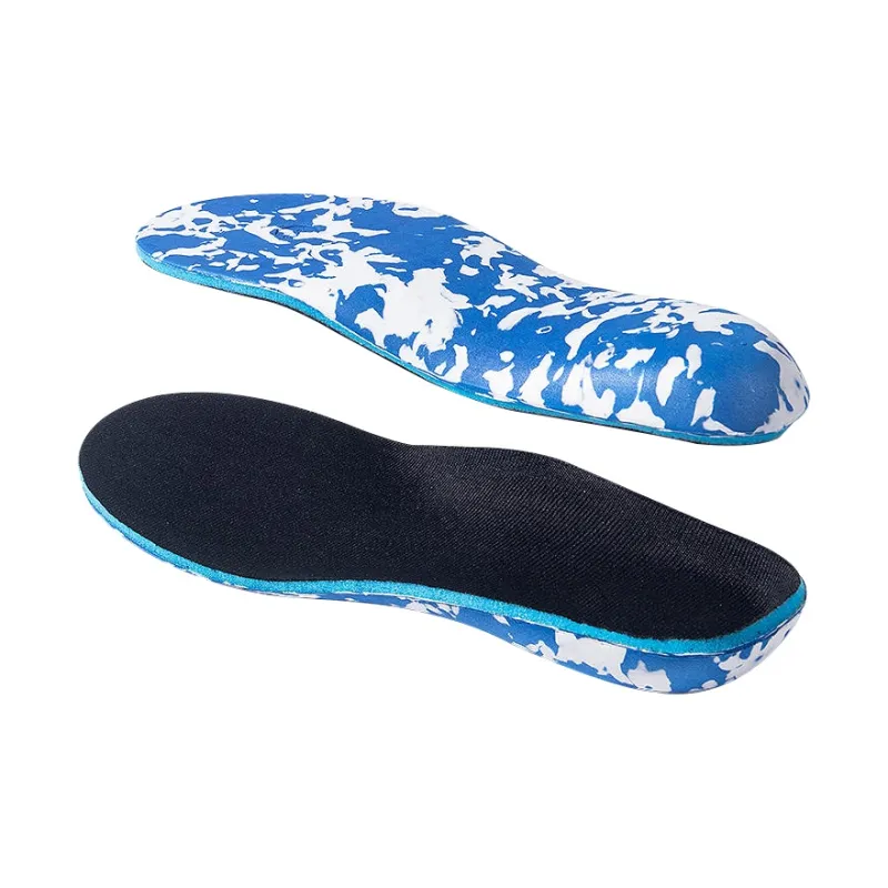 ENL Insoles Unisex Blue White Camouflage Black Face-0