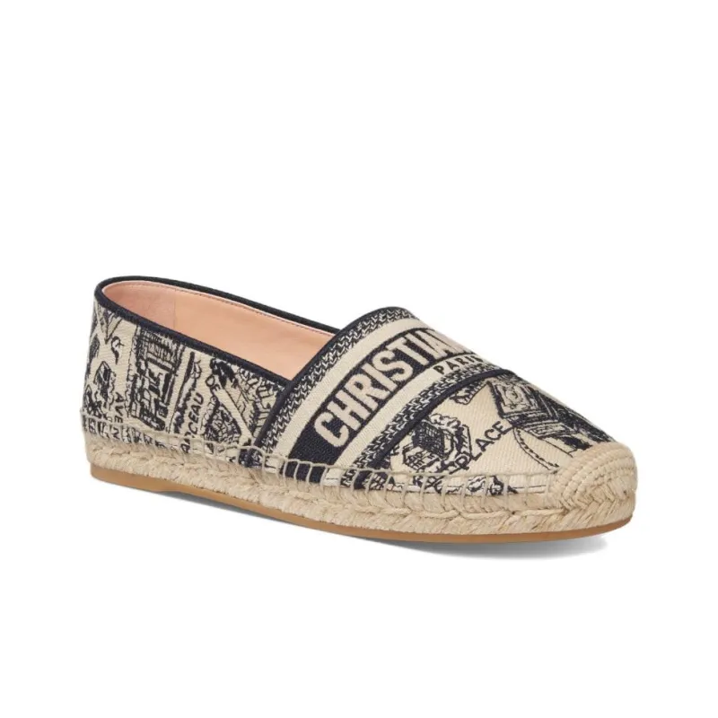 DIOR Granville Espadrilles Women's Marine Blue-3