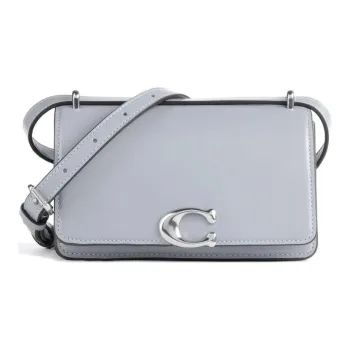 COACH Bandit Cow Leather Envelope Bag, Shoulder Bag, Crossbody Bag Small Size Women's Light Purple
