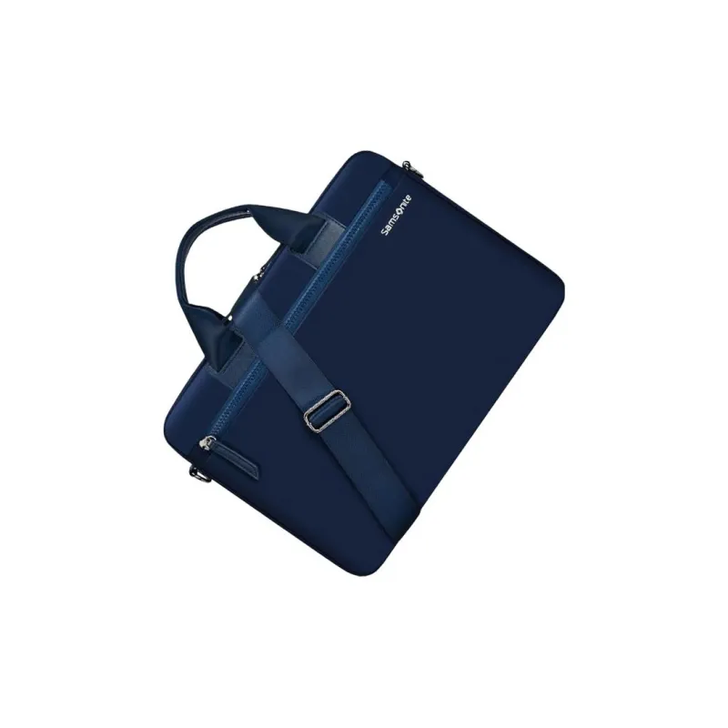 SAMSONITE Polyester Laptop Bag Shoulder Bag Handbag Medium Size Unisex Navy Blue-4