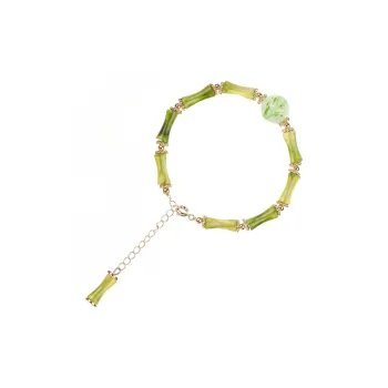 Happy Tide Colored Glaze Jade Bracelets Women's