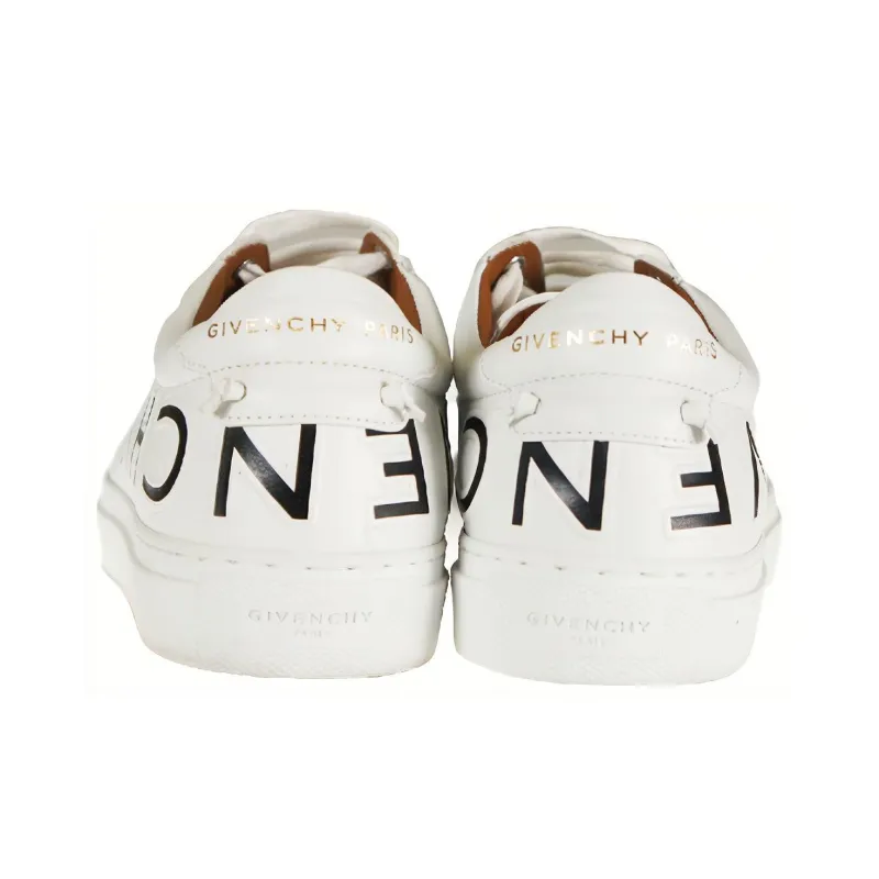 GIVENCHY Rubber Sole Logo Low Top Stylish Skateboarding Shoes Women's White Black-3