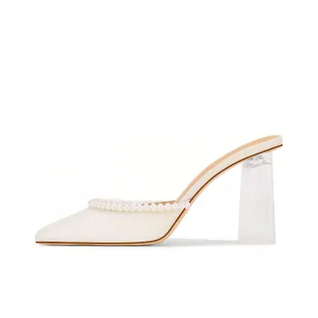 SHUDAIER Wrap-toe Slippers Women's Ecru