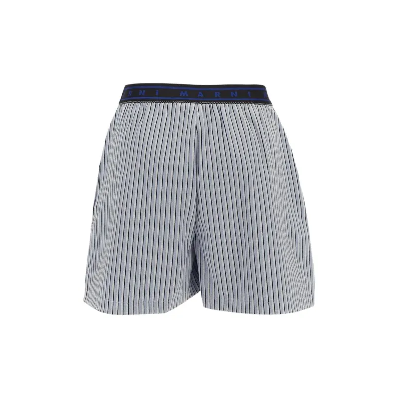 MARNI Stripe Jersey Jacquard Pants 'Vivid Blue'-1