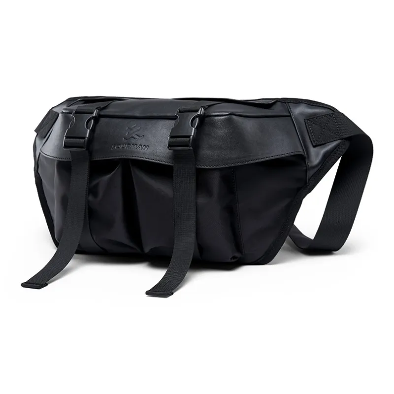 MOYYI Oxford Men's Shoulder Bag Unisex Milk Tea White/Black-5