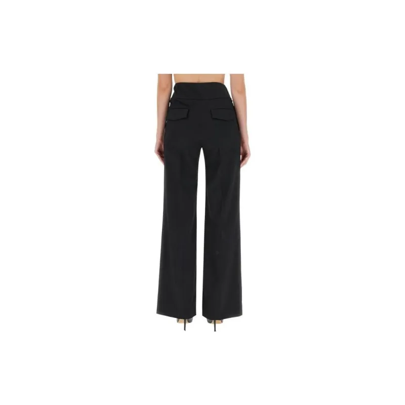 MOSCHINO Jeans Belted Wide Leg Trousers-1