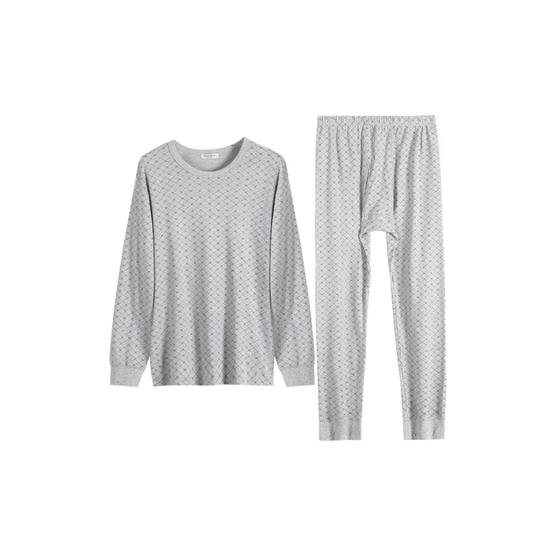 ITALAI Thermal Set Men's Heather Gray-0