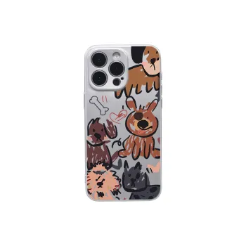 Victory Charge Silicone Material Doodle Dogs Phone Cases For Apple/iPhone15PRO/14PLUS/12PROMAX/13//11 Trendy And Cool
