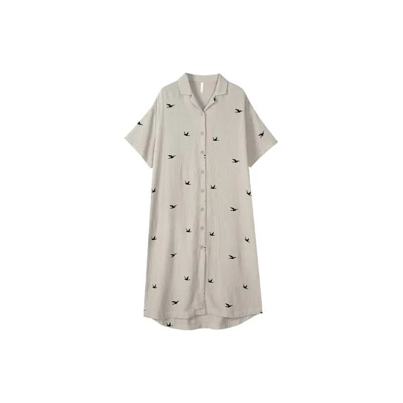 Same Language Nightgown Women's Crane Gray-0