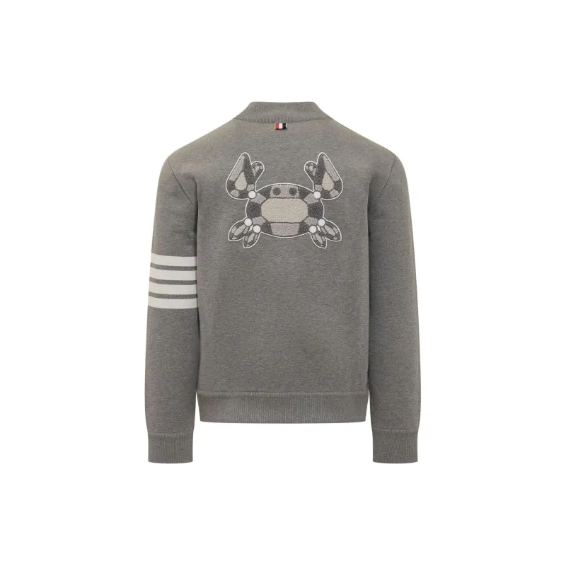 THOM BROWNE Crab Gem Icon Zip Up Jacket-1