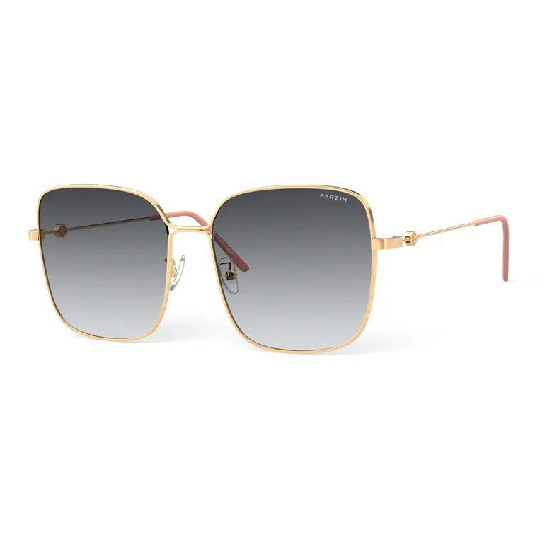 PARZIN Square Sunglasses Women's Metal Thin Frame Multicolor Lens Elegance Elegant-16