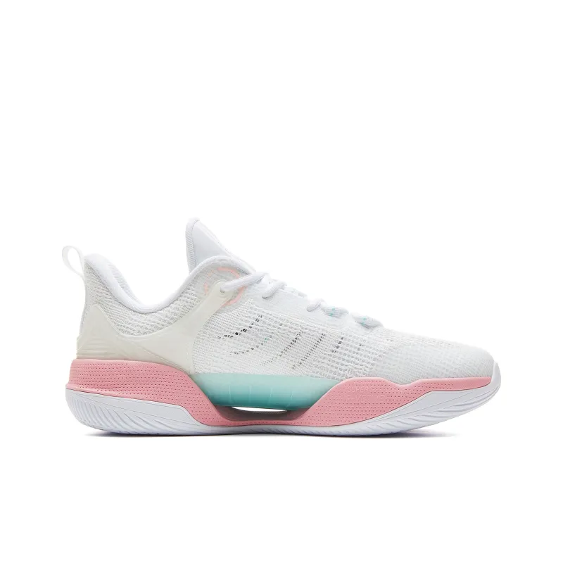 PEAK Basketball Shoes Men Low Top Baymax/Pink-1