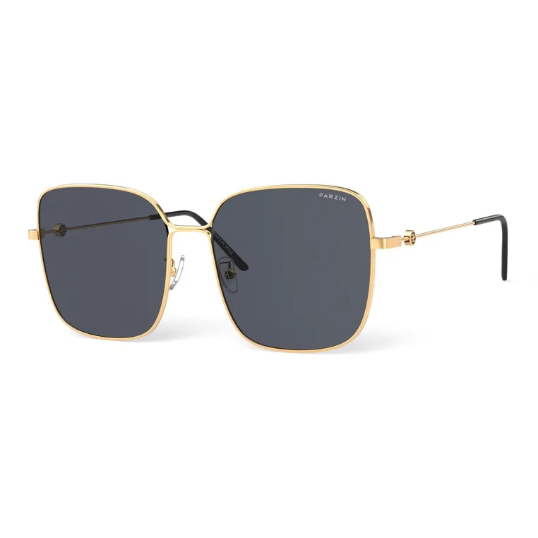 PARZIN Square Sunglasses Women's Metal Thin Frame Multicolor Lens Elegance Elegant-6