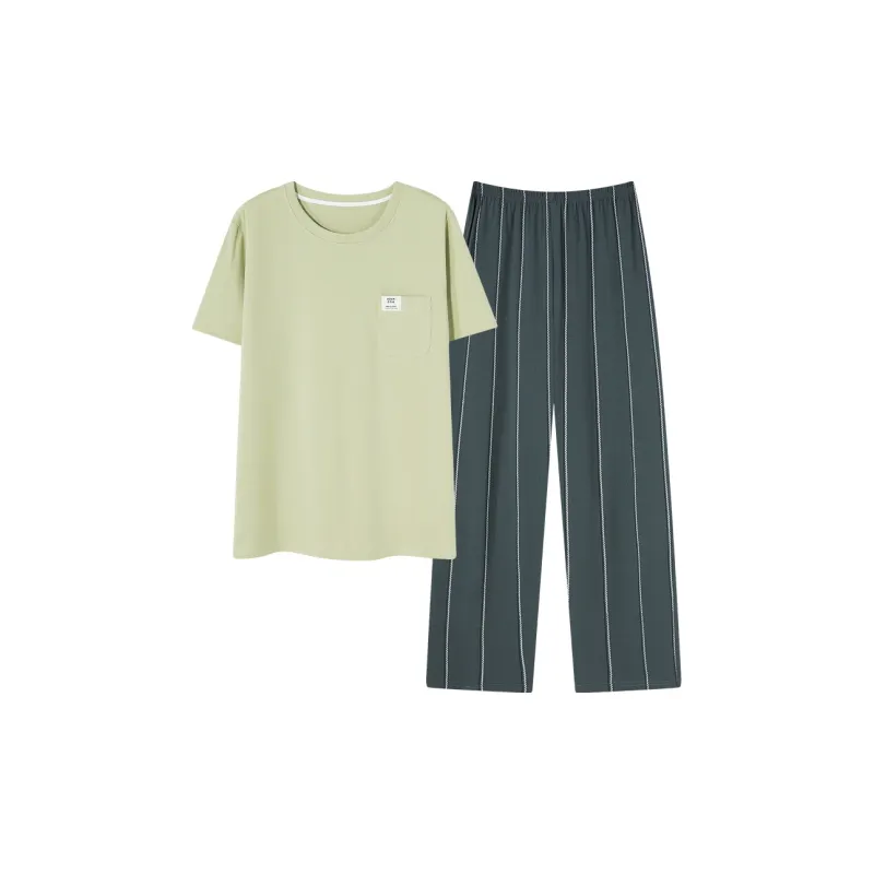 Follow The United States Pajama Set Men's Fresh Green-0
