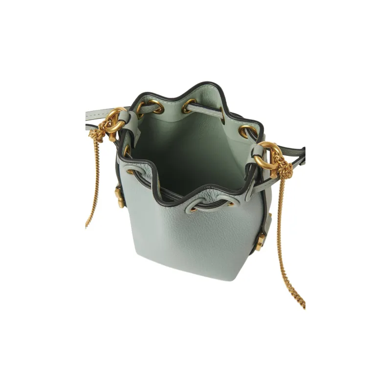 Chloe Marcie Grained Calfskin Bucket Bags Shoulder Bag Crossbody Bag Extra Mini Women's Gulf Green-2