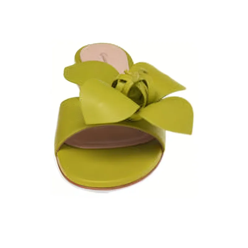 GIANVITO ROSSI Flavia Leaf-straps Slides-2