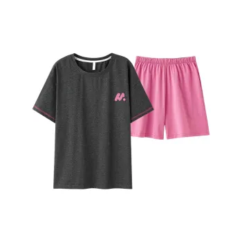 PBENO PD Pajama Set Women's Gray Pink