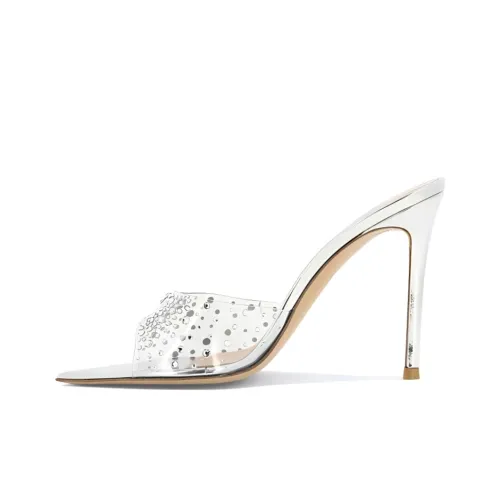 GIANVITO ROSSI Elle Crystal-embellished 110mm Mules