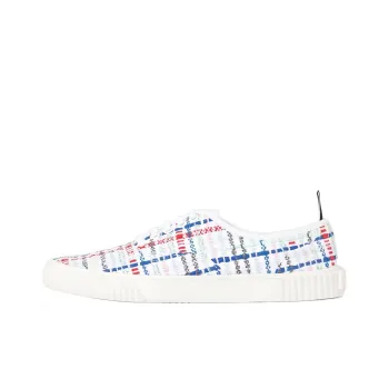 THOM BROWNE· Low Top Stylish Skateboarding Shoes Women's White Blue Red